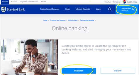 standard bank internet banking online banking